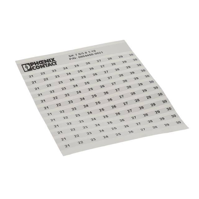 0804455:0021 Phoenix Contact  Terminal Block Marker Strips